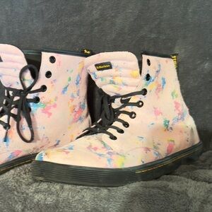 Dr. Martens canvas color splash Boots